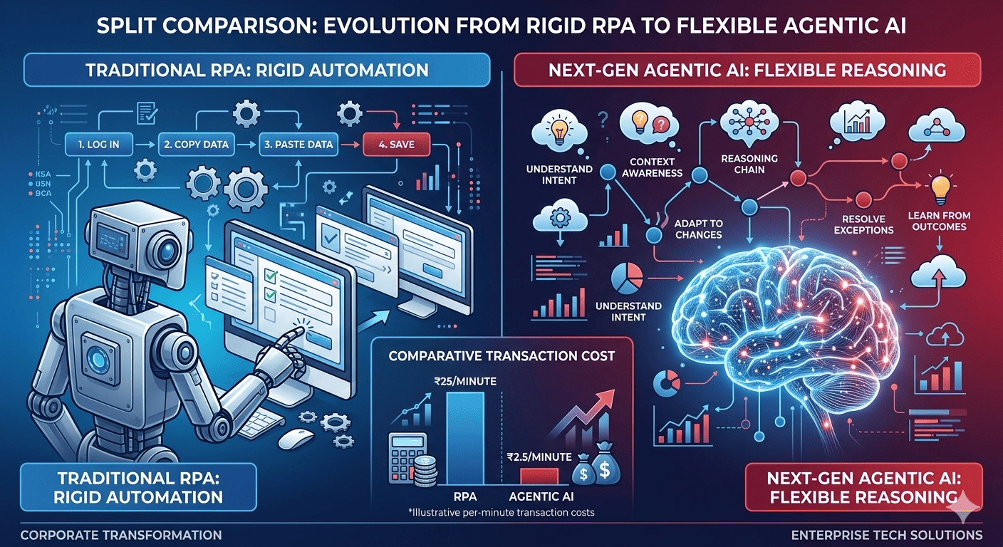 Agentic AI vs. Traditional RPA: A Practical Comparison for Enterprise Teams